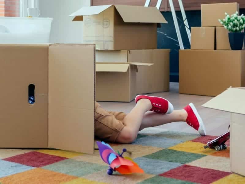 préparer un déménagement avec enfants