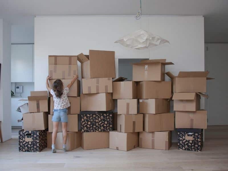 Cartons en tout genre pour un déménagement